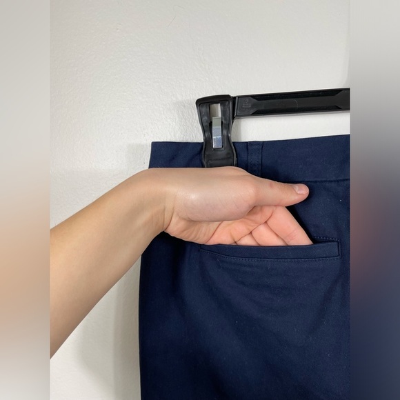 JCrew High-Rise Girlfriend Chino Pant Navy Blue Cotton Career Work Size 8 NWT - Picture 11 of 14